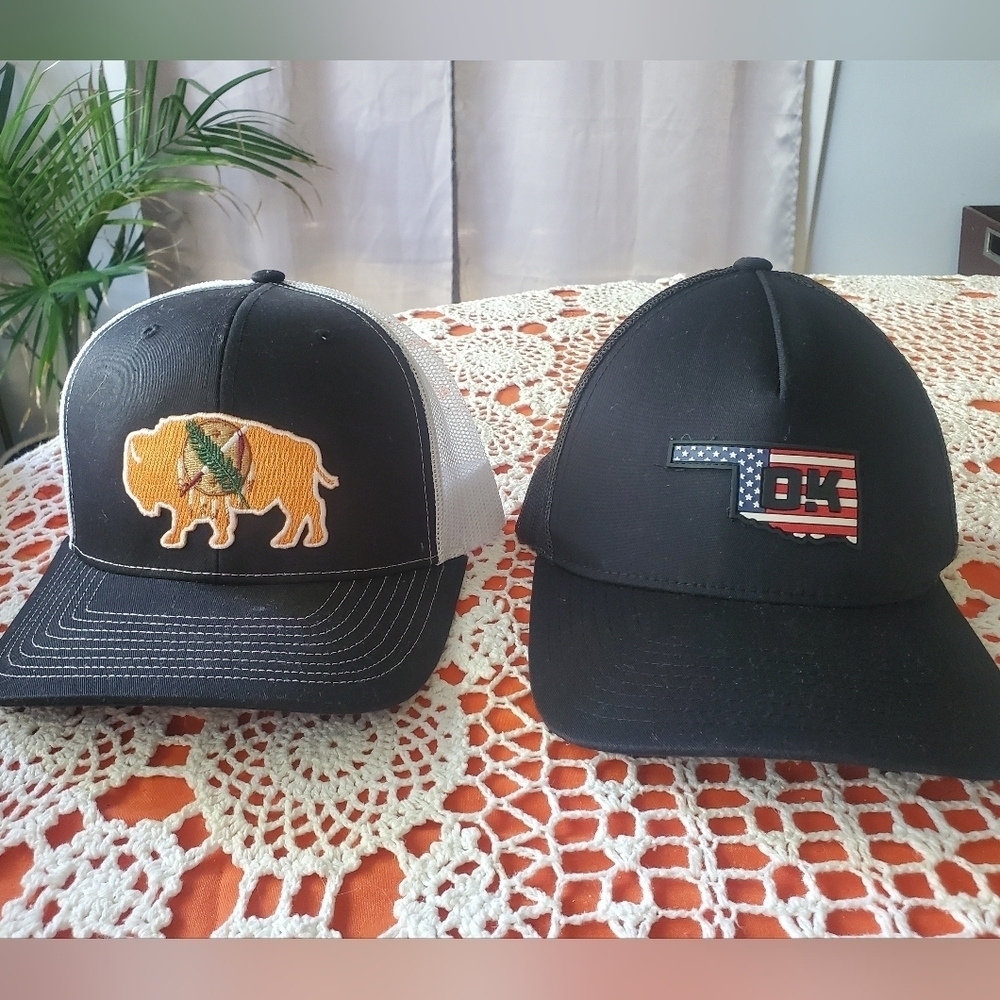 (2) Oklahoma hats